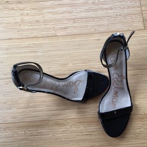 Sam Edelman black patent women heels 9m